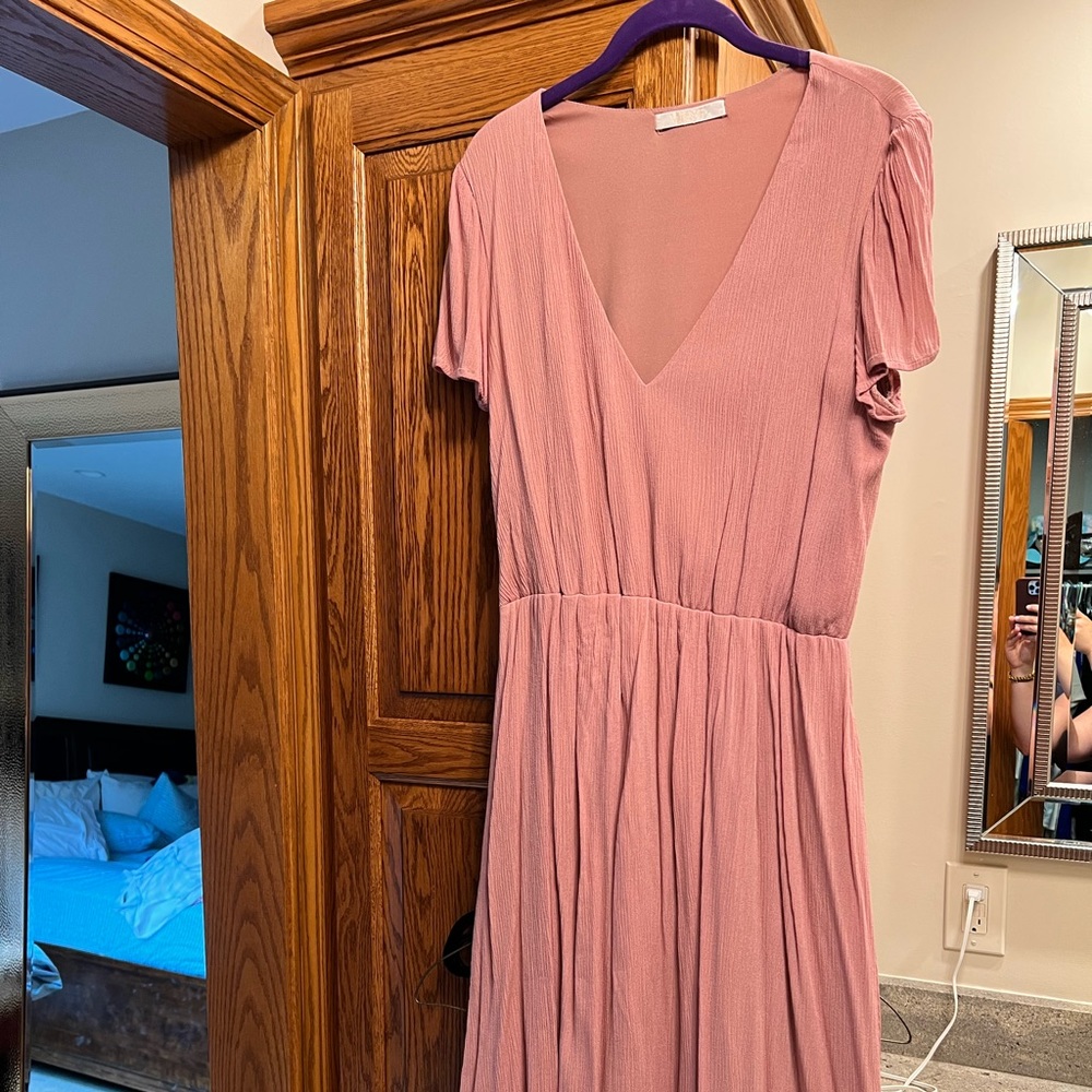 WAYF gauzy midi dress